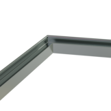Connector 120° zwart voor LED strip profiel 318ZWART