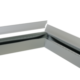 Connector 120° zwart voor LED strip profiel 318ZWART