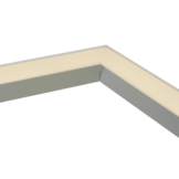 Connector 120° zwart voor LED strip profiel 318ZWART