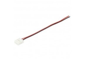 LED strip connector met draad 8mm - 1 zijdig draad