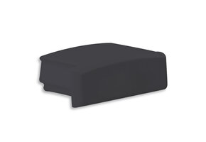 04ZWART eindkapje zonder kabeldoorvoer