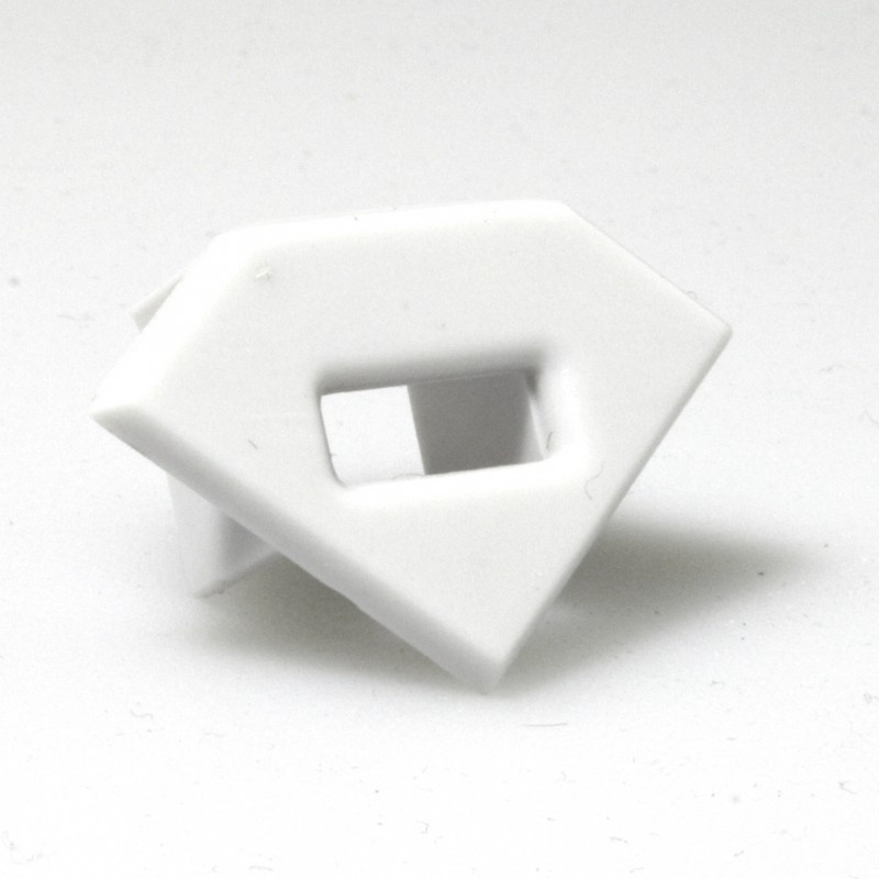 PO23 eindkap met kabeldoorvoer - Geanodiseerd aluminium