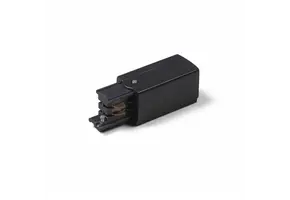 3-fase spanningsrail stroom adapter zwart - Links