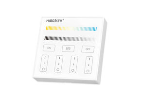 Dual white wanddimmer - Draadloos - Miboxer B2 wandpaneel