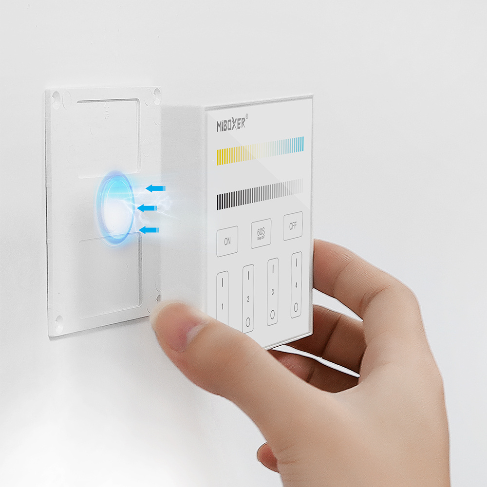 Dual white wanddimmer - Draadloos - Miboxer B2 wandpaneel