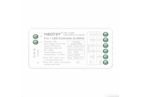 LED controller 5 in 1 - voor Single Color/Dual White/RGB/RGBW/RGBWW/RGBCCT LED strips 12-24v - SR5
