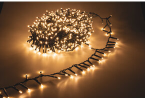 Cluster Kerstverlichting warm wit 8 meter 400 LED voor binnen & buiten