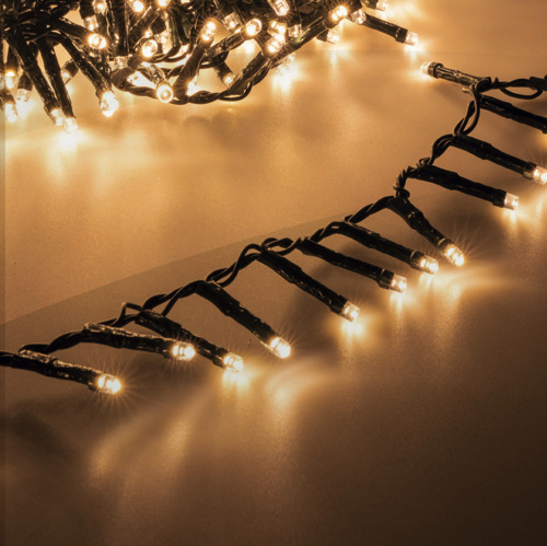 Cluster Kerstverlichting warm wit 8 meter 400 LED voor binnen & buiten