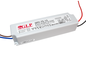 LED driver 75 watt 12 volt 6 Ampère – 5901885208237 - IP67 waterdicht – GLP GPV-75-12