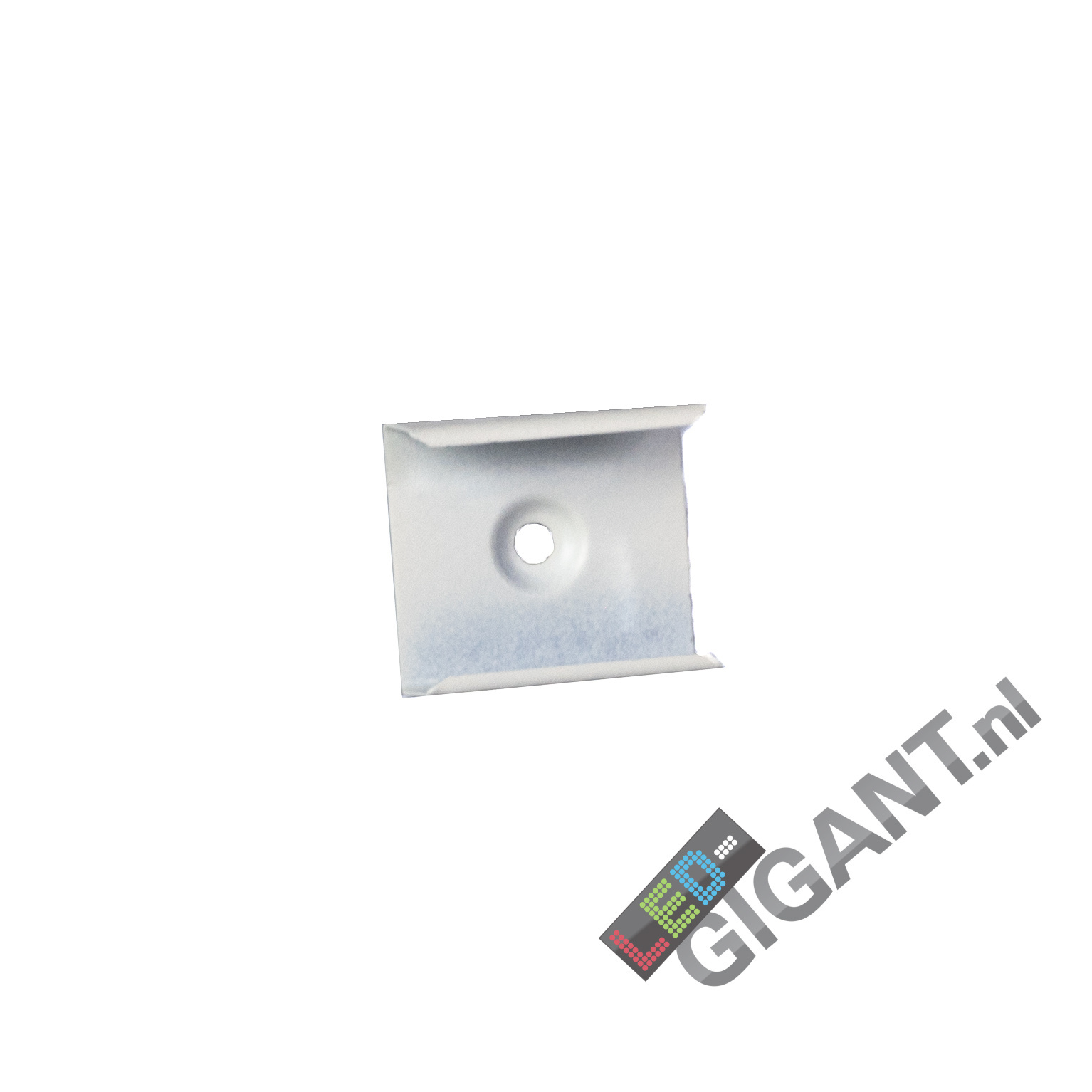 Montageklem t.b.v. LED strip profiel PL8 - Montageklem wit - afdekking naar keuze
