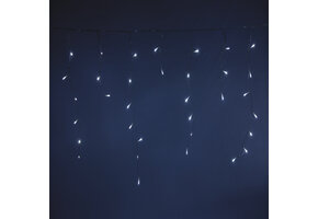 IJspegel kerstverlichting 12 meter 360 LED koud wit transparante kabel – waterdicht voor binnen & buiten