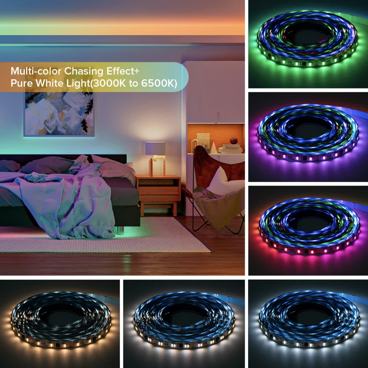 DIGILED LED strip WS2805 RGBCCT 18W 24VDC IP30 5m Rol - PIXEL PRO