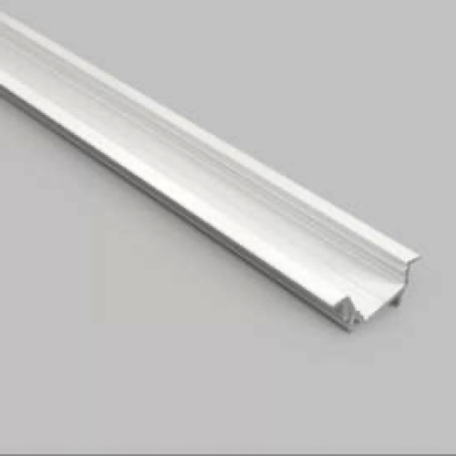 Wit diagonaal inbouw LED strip profiel met klikcover 30 mm x 12.7 mm - C22WIT
