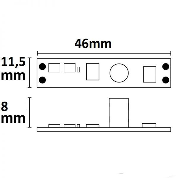 LED profiel bewegingsmelder - inbouw