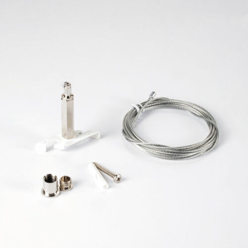 Plafondbevestiging EZCLICK met Staaldraad -Wit