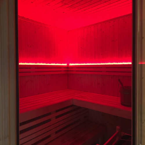 Complete set LED strip RGBWW voor sauna's IP65 24vdc - 5 meter