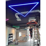 Driehoek LED strip profiel koppelstuk 60 graden - VARIO30-02 ACDE-9/TY - afdekking naar keuze