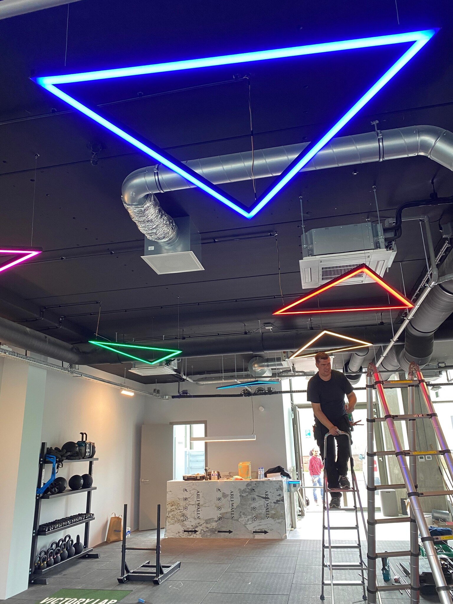 Driehoek LED strip profiel koppelstuk 60 graden - VARIO30-02 ACDE-9/TY - afdekking naar keuze