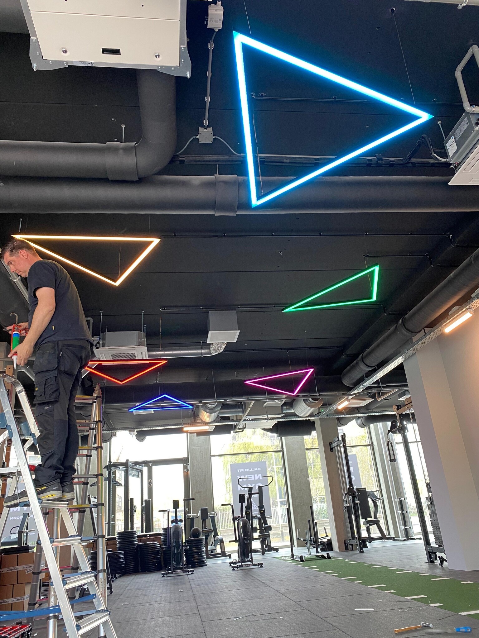 Driehoek LED strip profiel koppelstuk 60 graden - VARIO30-02 ACDE-9/TY - afdekking naar keuze