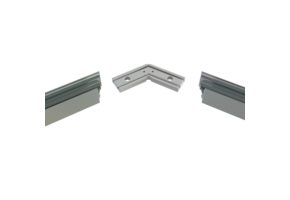 Hoek verbinder 120° zwart voor LED strip profiel 302ZWART