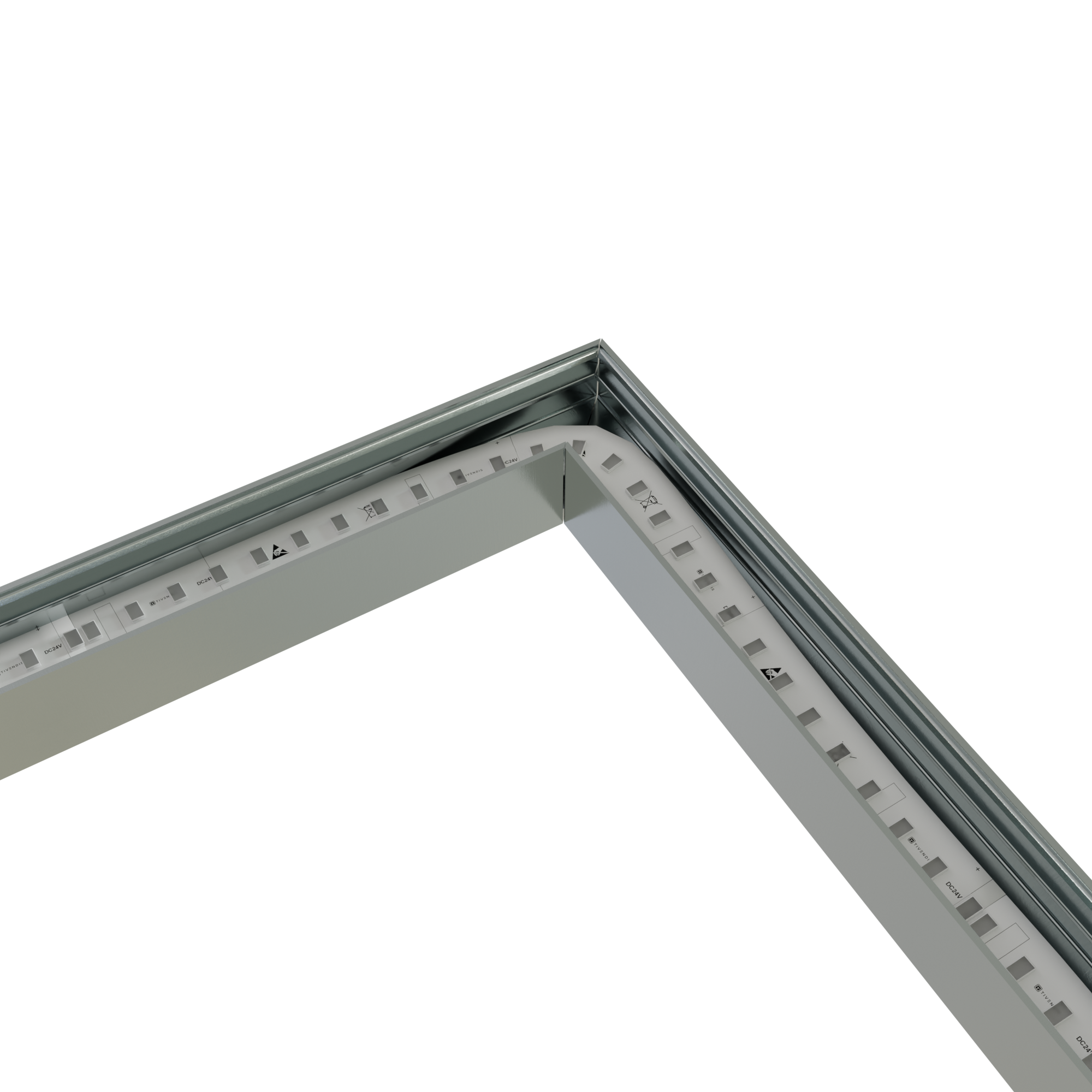 Hoek verbinder 120° zwart voor LED profiel 302ZWART