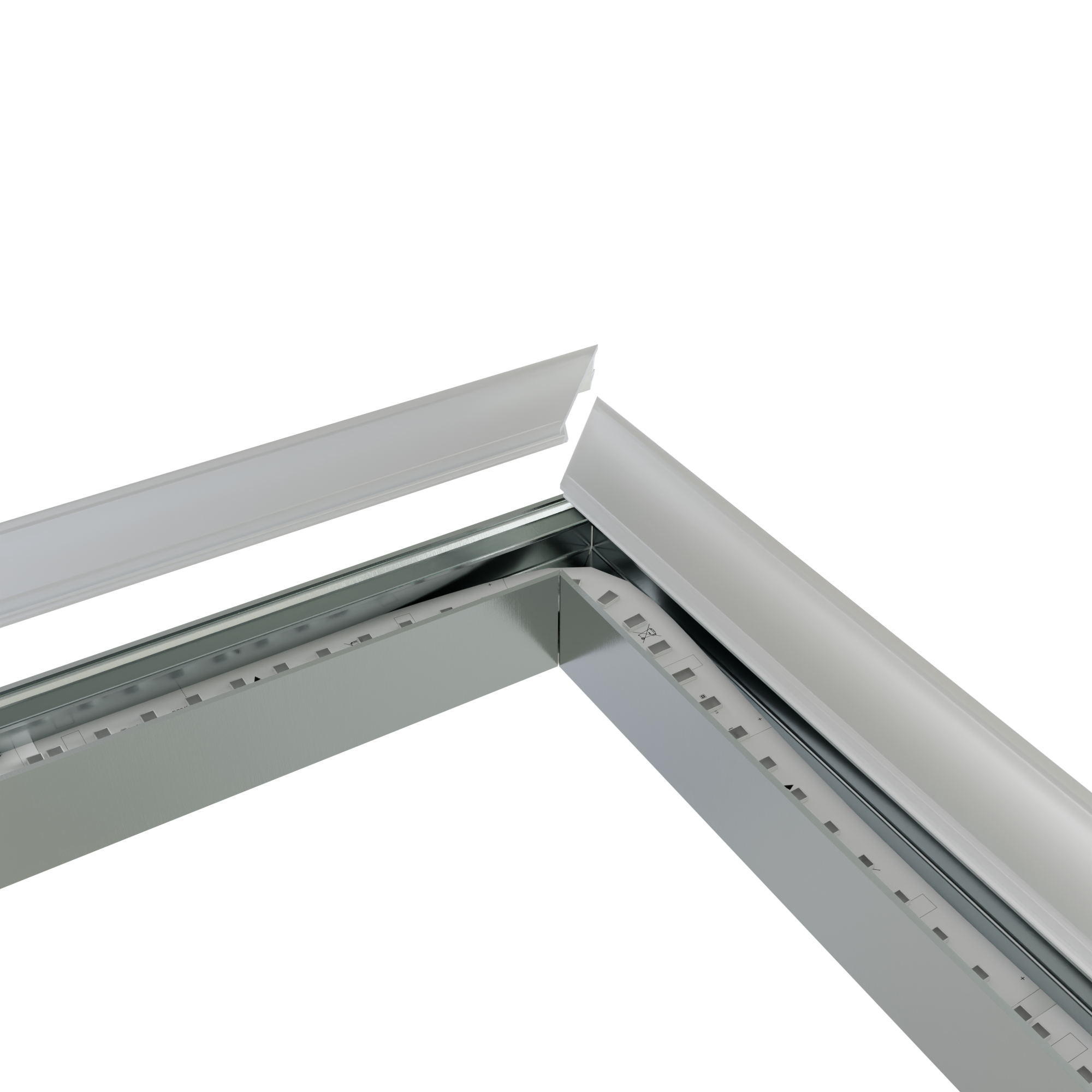 Hoek verbinder 120° zwart voor LED strip profiel 302ZWART