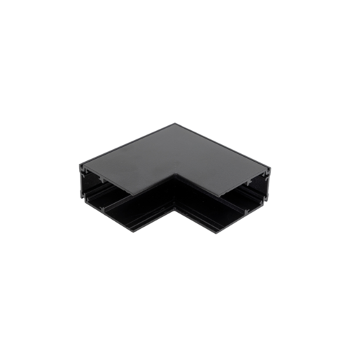 48V Deep L Profiel Connector Stereo -Zwart
