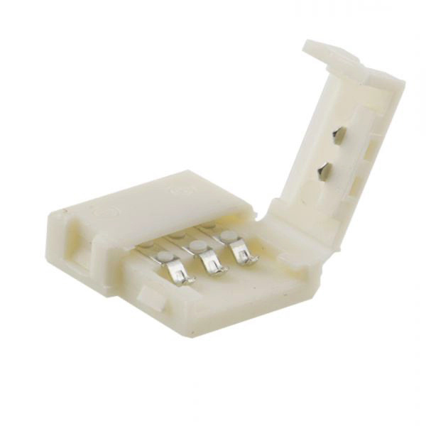 LED strip connector 3 aderig 10mm voor Dual White LED strips - 112563