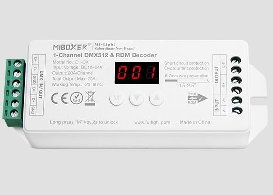 DMX Controller 512 5-Kanaal 12-24V MiBOXER D5-CX