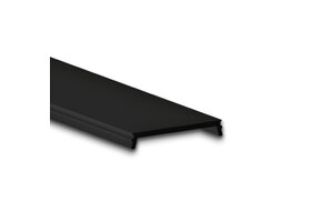 2 meter zwarte Losse LED strip profiel cover voor PN4 en XL06 – ZWART – 25,8mm - 26 x 11 mm - C1