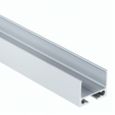 PN6V2 hoog LED opbouwprofiel - Geanodiseerd aluminium - afdekking naar keuze