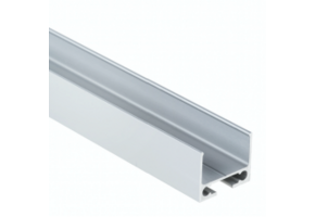 PN6V2 hoog LED opbouwprofiel - Geanodiseerd aluminium - afdekking naar keuze
