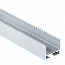 PN6V2 hoog LED opbouwprofiel - Geanodiseerd aluminium - afdekking naar keuze