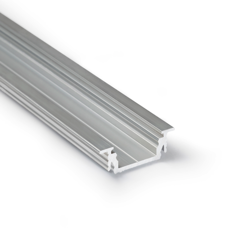 LED inbouw profiel inclusief afdekking 28 mm x 8 mm - 09Inbouw-Alu