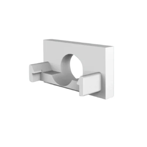 Eindkap met kabeldoorvoer - 301WIT