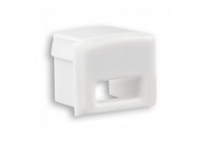 Eindkap voor LED strip profiel met kabeldoorvoer - SLIM200WIT