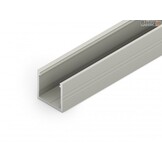 SMART16 BC3/U4 LED opbouwprofiel - Geanodiseerd aluminium - 18,8 mm x 18,6 mm - afdekking naar keuze