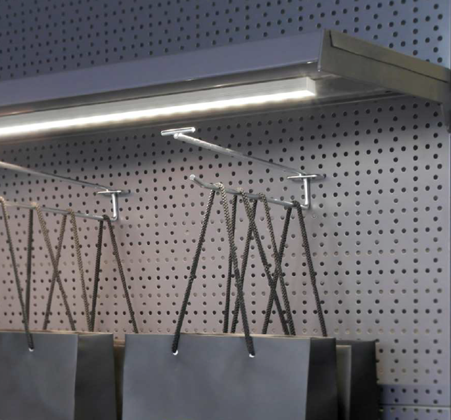 Wit LED profiel 2 meter met opaal klikafdekking 18,8 mm x 18,6 mm - 20WIT