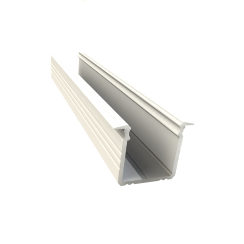LED inbouw profiel 2 meter met opaal cover 16mm x 16mm 03.2WIT