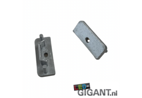 SURFACE14 EE7F/TY eindkap met kabeldoorvoer - Geanodiseerd aluminium