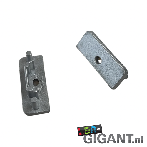 SURFACE14 EE7F/TY eindkap met kabeldoorvoer - Geanodiseerd aluminium
