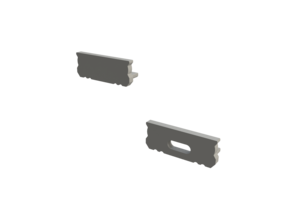 Eindkapje zonder kabeldoorvoer voor P1-ALU