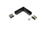 LED strip profiel hoekstuk zwart t.b.v. LED strip profiel SMART10 AC2/Z - afdekking naar keuze