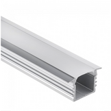 Aluminium LED inbouw profiel met cover 16,80 mm x 13,47 - 03ALU