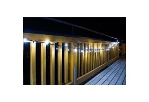 Knipperende kerstverlichting 100 LED 10 meter wit 5 koppelbaar