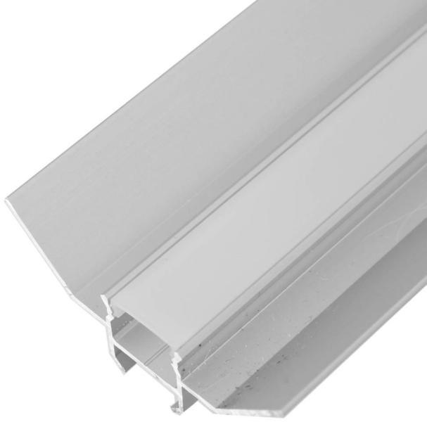 LED gips hoekprofiel inclusief opaal klikcover 2 meter 39,9 mm x 39,9 mm GIPS24 BINNENHOEK