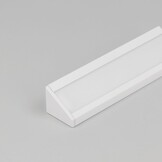 LED hoekprofiel met cover 24 mm x 19,4 mm - C21Wit
