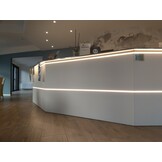 LED strip profiel met platte opaal cover 16,80mm x 12,41mm - 05.1Alu