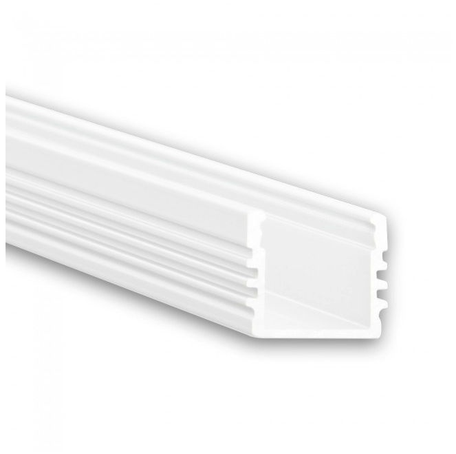Wit LED profiel met afdekking 16,8mm x 13,01mm - 02WIT