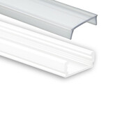 PL1 LED opbouwprofiel - Wit - afdekking naar keuze